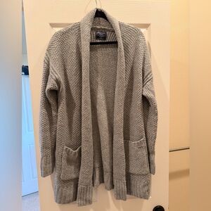 Abercrombie & Fitch Textured Knit Cardigan Sweater